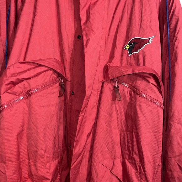 VINTAGE Y2K Puma Arizona Cardinals Zip Up Windbreaker Jacket Size‎ 3XL NFL Red - Picture 6 of 16